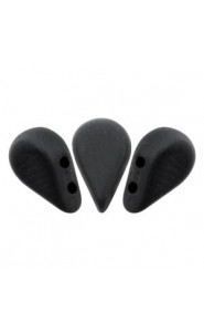 Les perles par Puca® Amos beads Jet mat 23980/84100